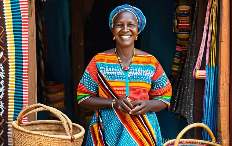 케냐의 전통과 현대의 융합 - **Prompt:** A young, proud Maasai man, approximately 25 years old, stands confidently on a bustling,...