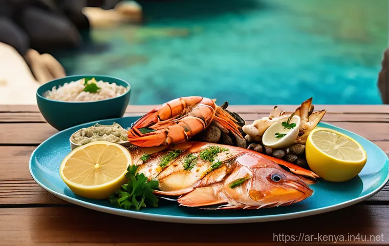 케냐의 대표 요리 - "A dynamic outdoor scene capturing the joy of a Kenyan Nyama Choma (grilled meat) gathering. A skill...