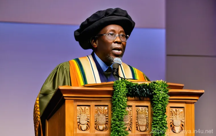 케냐의 유명 작가 - **Image Prompt 2: Defiance in Confinement**
    An intimate and poignant depiction of Ngũgĩ wa Thion...