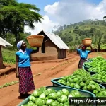 케냐의 여성 권리 운동 - **Prompt 1: Empowered Kenyan Women in Sustainable Agriculture**
    "A vibrant and bustling scene in...