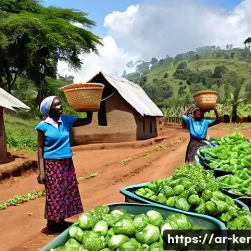 케냐의 여성 권리 운동 - **Prompt 1: Empowered Kenyan Women in Sustainable Agriculture**
    "A vibrant and bustling scene in...